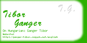 tibor ganger business card